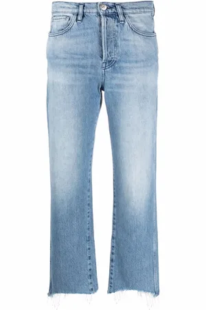 3x1 Halbhohe Cropped-Jeans