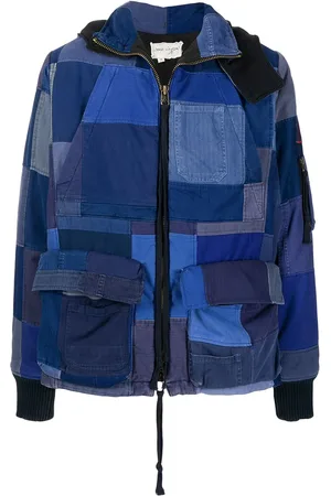 GREG LAUREN Mantel im Patchwork-Design