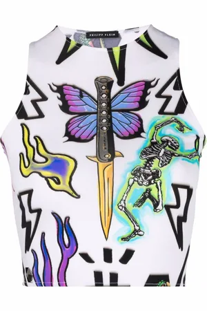 Philipp Plein Cropped-Top mit Monogramm