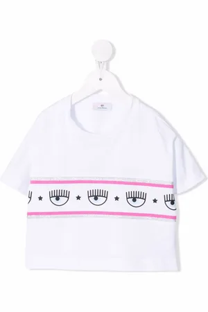 Chiara Ferragni T-Shirt mit Logo-Streifen