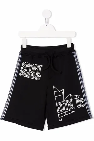 Dsquared2 Joggingshorts mit Slogan-Print