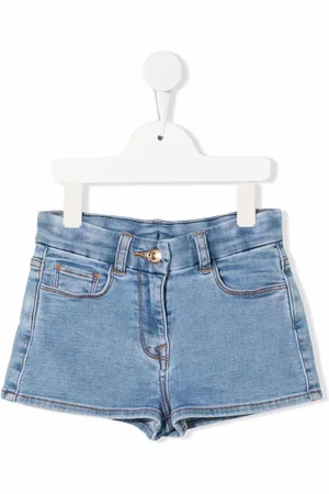 Chiara Ferragni Jeans-Shorts mit gehäkeltem Patch