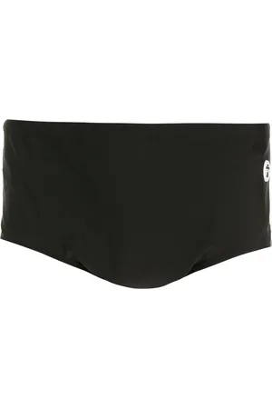 AMIR SLAMA Badeshorts mit Logo-Patch