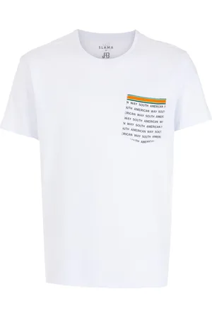 AMIR SLAMA T-Shirt mit Slogan-Print