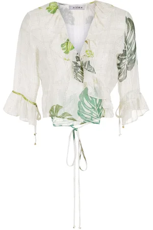 AMIR SLAMA Bluse mit Print