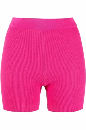Jacquemus Gerippte Le Short Arancia Radlerhose