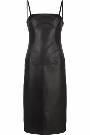 GIUSEPPE DI MORABITO Midikleid aus Leder