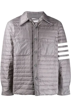 Thom Browne Gesteppte Daunenjacke mit Streifen
