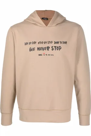 Kiton Hoodie mit Slogan-Print