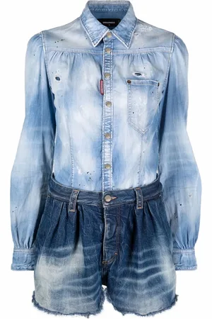 Dsquared2 Playsuit im Distressed-Look