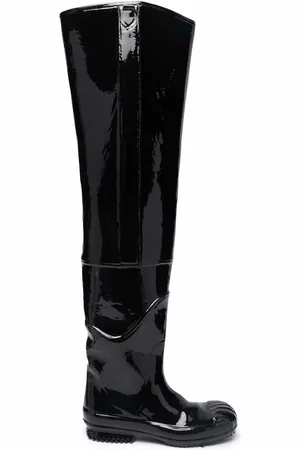 Maison Margiela Overknee-Stiefel aus Lackleder