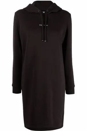 Calvin Klein Kapuzenkleid mit Logo-Print