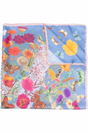 ASPINAL OF LONDON Seidenschal mit botanischem Print