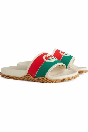 Gucci Pantoletten mit Logo-Prägung
