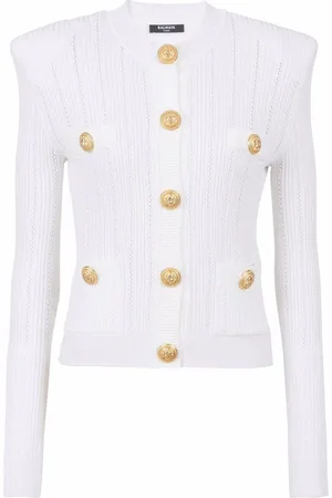 Balmain Fein gestrickter Cardigan