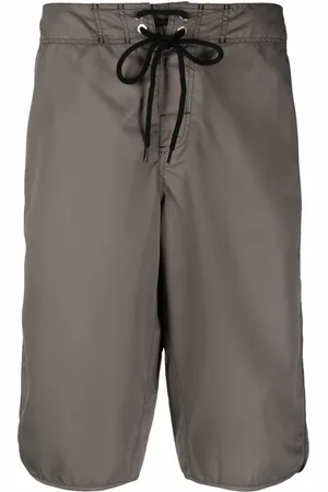 Jil Sander Knielange Badeshorts mit Kordelzug