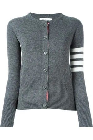 Thom Browne Kaschmir-Cardigan mit vier Streifen am Ärmel