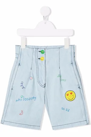 PHILOSOPHY DI LORENZO SERAFINI Bestickte Jeans-Shorts