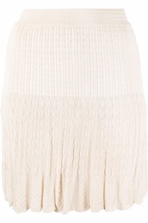 Alaïa 1990s Minirock mit Zopfmuster