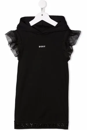 DKNY Kapuzenkleid mit Rüschenborten
