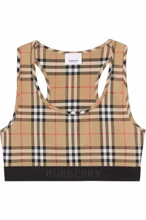 Burberry Sport-BH mit Vintage-Check