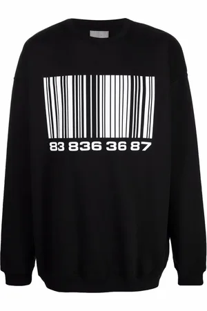 VTMNTS Sweatshirt mit Barcode-Print