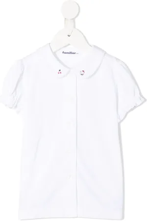Familiar Bluse mit Wellenkanten