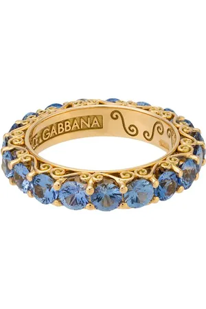 Dolce & Gabbana 18kt Heritage Gelbgoldring mit Saphiren