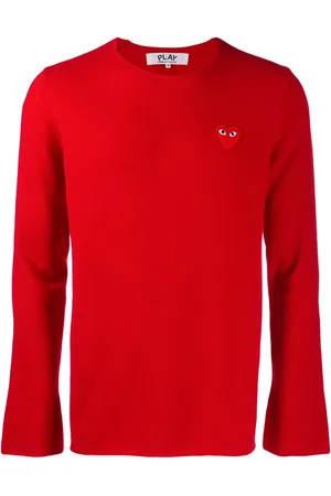 Comme des Garçons Pullover mit Herzapplikation