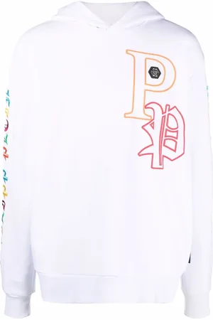 Philipp Plein Hoodie mit Gothic Plein-Stickerei