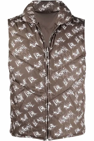 ERL Gefütterte Weste mit Logo-Print