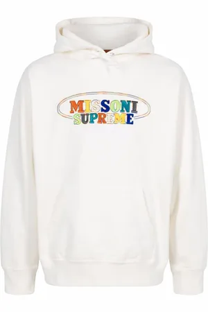 Supreme X Missoni FW21 Hoodie mit Logo-Stickerei