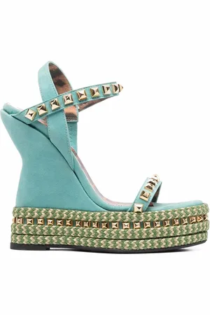 Philipp Plein Wedge-Sandalen mit Nieten