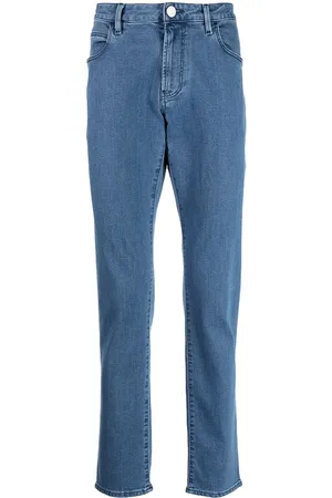 Giorgio Armani Tief sitzende Straight-Leg-Jeans
