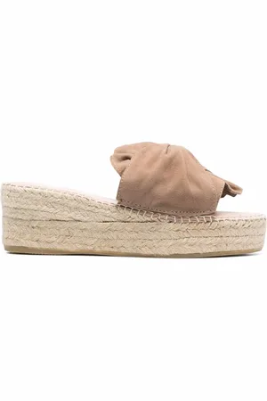 MANEBI Wedge-Espadrilles mit Schleifendetail