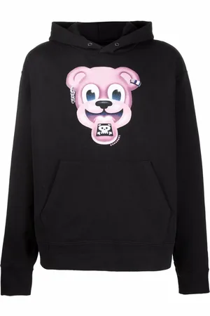 DOMREBEL Hoodie mit Cartoon-Print