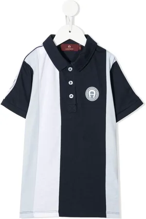 Aigner Gestreiftes Poloshirt mit Logo-Patch