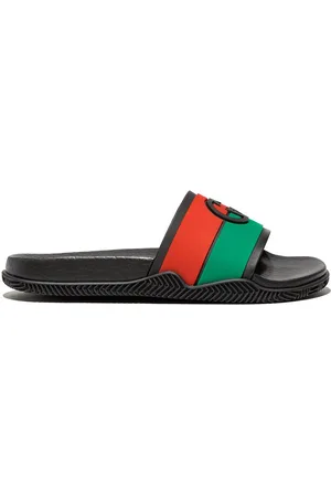 Gucci Pantoletten mit Webstreifen