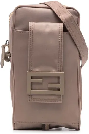 Fendi Kuriertasche mit Logo-Schild