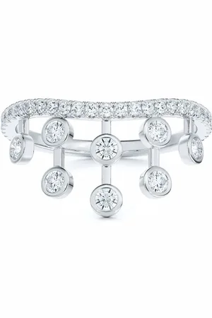 De Beers Dewdrop Platinring mit Diamanten