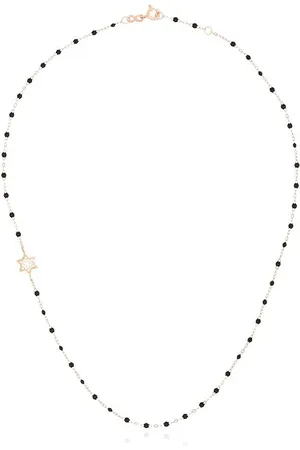 GIGI CLOZEAU 18kt Rotgoldhalskette mit einem Diamanten