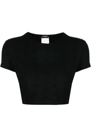 CHANEL 1997 Cropped-Top mit CC-Stickerei