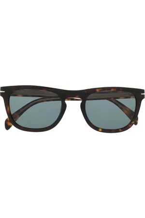 DB EYEWEAR BY DAVID BECKHAM Eckige Sonnenbrille in Schildpattoptik