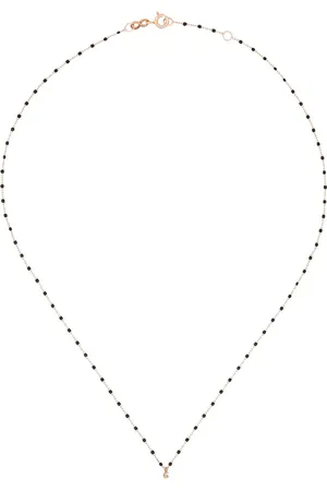 GIGI CLOZEAU 18kt Rotgoldhalskette mit einem Diamanten