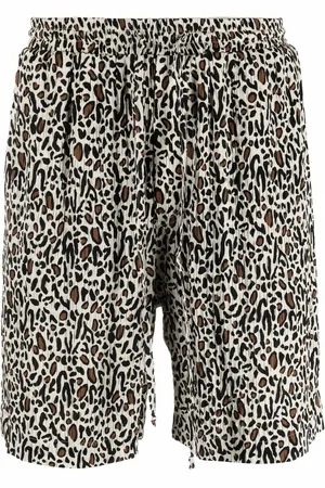 Nanushka Joggingshorts mit Leoparden-Print
