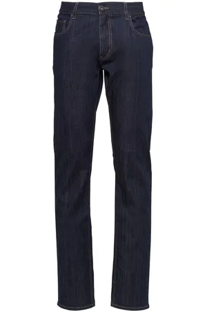 Prada Straight-Leg-Jeans mit Kontrastnähten