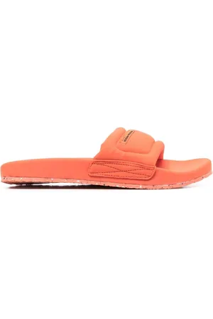Heron Preston Pantoletten mit Logo-Patch