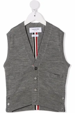 Thom Browne Merinocardigan mit Streifendetail