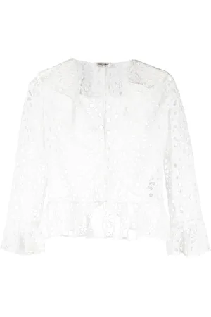 Saint Laurent Bestickte Bluse