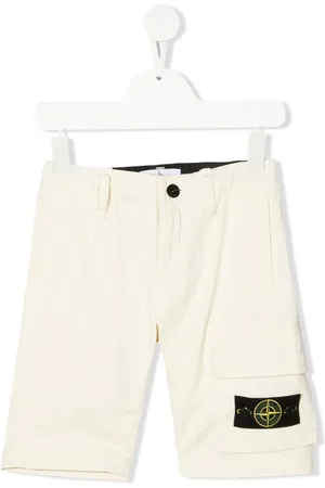 Stone Island Shorts mit Logo-Patch
